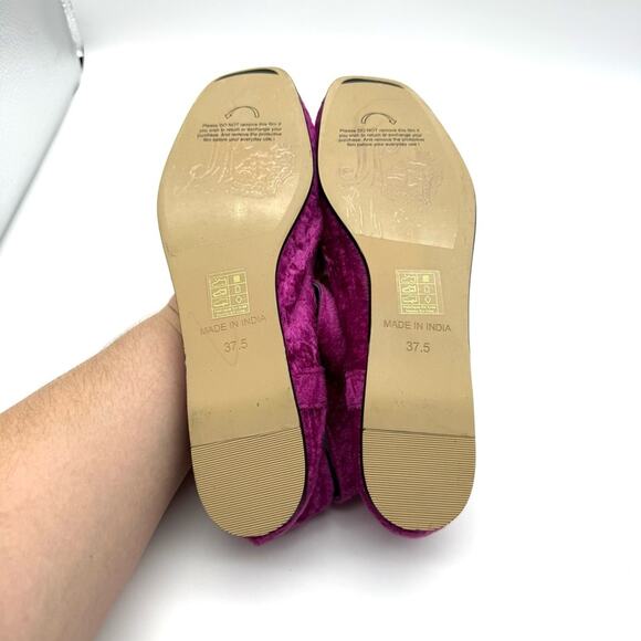 Free People Velvet Mystic Mary Jane Flat Fuchsia Fizz EU 37.5 - Picture 11 of 11